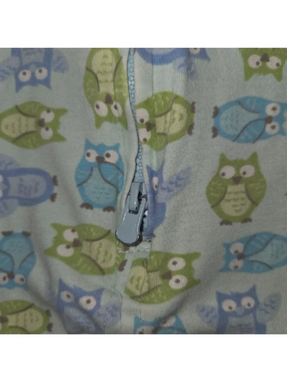 Halo SleepSack M Baby Wearable Blanket Owl Print Blue/Green 4305